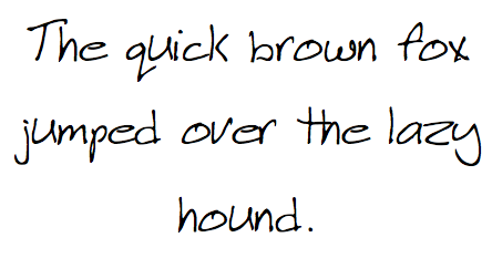 Handwriten font and signature Typing using the font directly