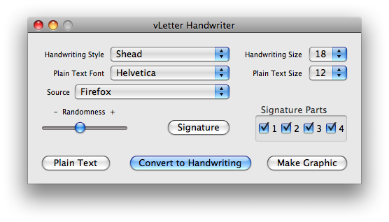 vLetter Handwriter Software